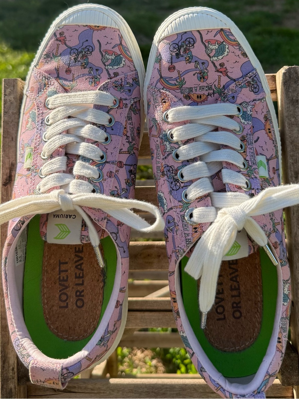 Cariuma Pink Printed Women's Sneakers